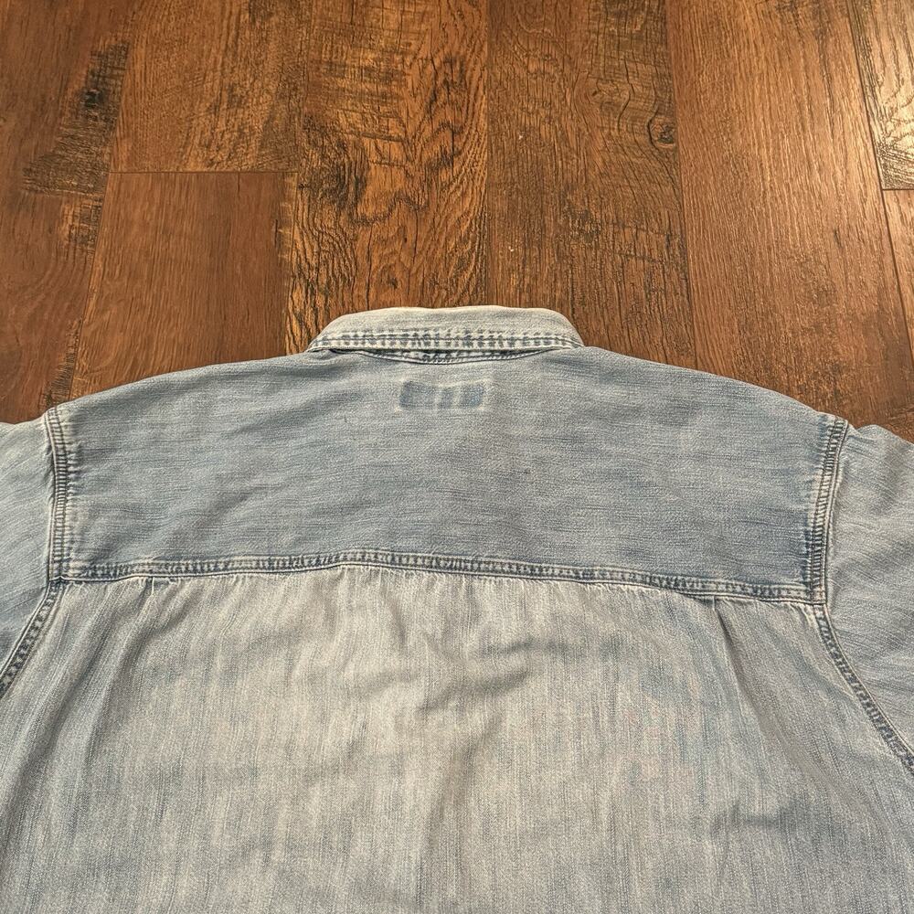 Vintage Levis Shirt Men's 2XL Blue Denim Button Down Shirt Western Pocket VTG - Picture 9 of 10